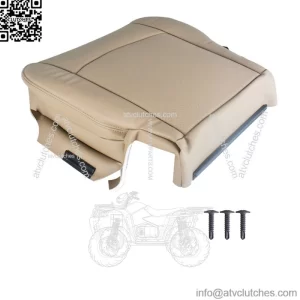 Leatherette Seat Cover Driver Bottom Tan For 2009-12 Dodge Ram 1500 2500 ST SLT