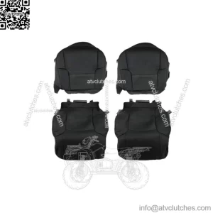 Front Seat Cover For 2003-08 2009 Toyota 4Runner Driver Passenger Black Leather