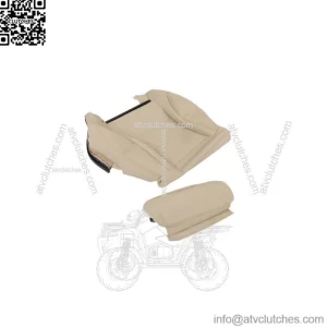 Front Driver Bottom Seat Cover For 2015 2016-2021 Mercedes Benz C300 Tan Leather