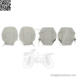 Front Seat Cover For 2007-2012 Lexus ES350 Driver Passenger Bottom&Back Gray