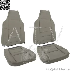 Front Seat Cover For Ford F250 F350 2002-07 Lariat Driver Passenger Leather Gray