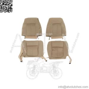 Seat Cover Driver&Passenger Bottom&Top Cloth Tan For Ford F150 XLT 2011-2014