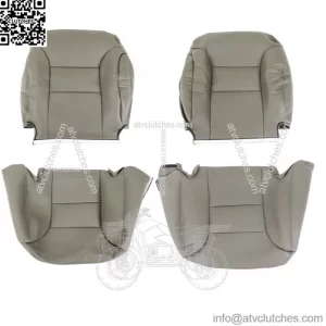 Seat Cover For 1995-1999 Chevy C1500 K1500 Driver Passenger Bottom&Back Gray
