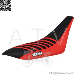 Yamaha YFZ 450 Gripper Seat Cover  2004-2013  RED/BLACK/RED ribs LOGO #200
