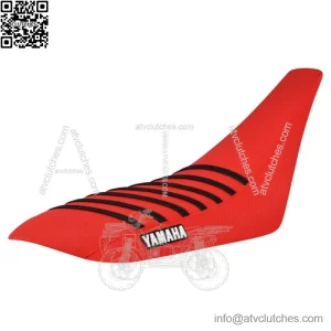 Yamaha YFZ 450 Gripper Seat Cover 2004 - 2013  all RED/BLACK ribs LOGO #200