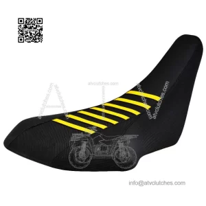 2003 - 2008 Suzuki LTZ 400 Z400 Seat cover  BLACK W/ YELLOW RIBS  Enjoy Mfg #207
