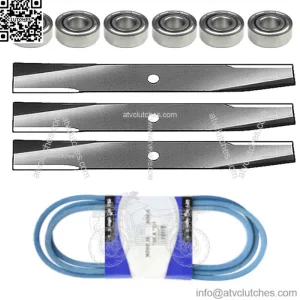 Fits John Deere Deck Kit ,Belt Blades ,Bearings 300 314 316 318 46 48" m41668"