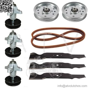 Deck Rebuild Kit Fits Cub Cadet GT 1554 54" - Spindles Blades Pulleys Belt
