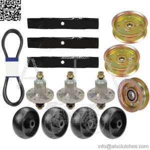 Deck Rebuild Kit Combo Set Blade Spindle Fits John Deere 155C LA130 LA140 Mowers