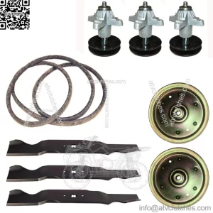 Deck Rebuild Kit Spindles-Blades-Belt-Pulleys Fits Cub Cadet RZT-54 Mower