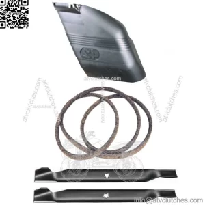 Deck Blades Belt Deflector Combo Fits Craftsman 42" LT1000 144959 138971 130968