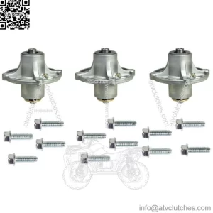 3 Pk. Spindle Assembly with Screws fits Snapper 1735573YP 1735323YP (14226)
