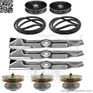 48" Mower Deck Rebuild Kit Fits John Deere 260 265 Blades Pulleys Spindles