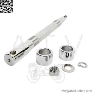 Drag Chrome Axle Kit Package Front 13-1/2" 1" Harley Touring 00-07 Twin Cam (For: Harley-Davidson)