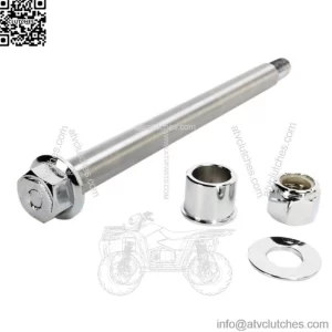 Chrome Axle Kit Package Front 10" 3/4" Harley Softail Springer 00-06 Twin Cam (For: Harley-Davidson)