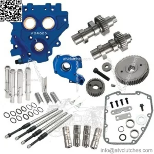 510G Gear Drive Camshaft Cam Chest Plate Oil Pushrods Kit Harley 06-17 .510 (For: Harley-Davidson)