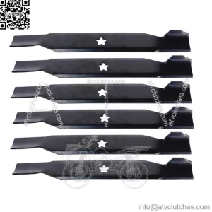 (6) Mower Blades  High Lift for Husqvarna and Poulan 532137380 50" Decks