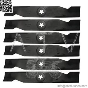 Rotary (6) 9907 Mower Blades for Roper Sears Poulan 532180054 48in. Deck