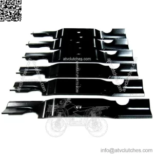 6 XHT blades will fit John Deere TCU34280 Quik-Trak 652B 652E 652R 52" Decks