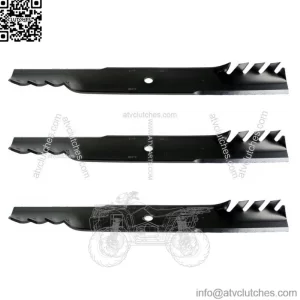 3 Mower Blades  Mulching High Lift for John Deere 103-0301-S 60" Deck