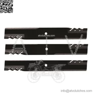 3PK Oregon 396-726 Gator Blade 54" replaces John Deere PT8721 AM104490 TCU29188