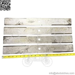 Rare Vintage Yazoo Mower Blades No Lift 20?? X 2 1/4?? D Center Hole 5/8?? Set Of 4