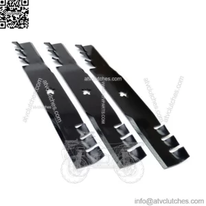 (3) Toothed Blades Fits AYP Yazoo-Kees with 48" Cut Husqvarna 539113425