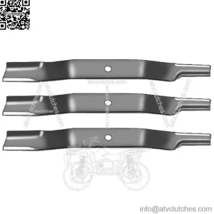 3pk Blades for Woods Hesston 31359 RM59 RM500 L59 F35 RM-59 Yazoo 3 for 60"