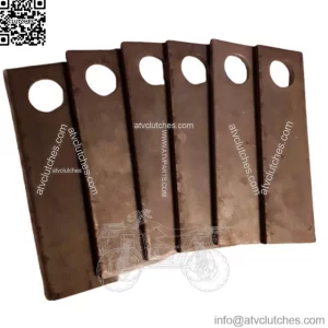 (6) 11645 Rotary Blades Flail Bluebird 3-17/32"  X  1" replaces 5201 Bluebird