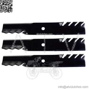 3 Gator Toothed Mulching Mower Blades fit Gravely ZT 00273000 04919100 48" Deck