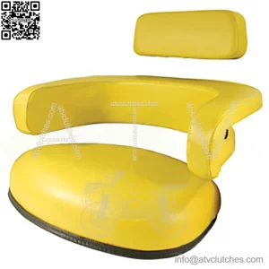 Seat 3-Piece Set Vinyl Yellow Fits John Deere 4020 7700 4230 3020