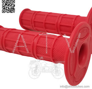 motorbike motorcycle handlebar grips 7/8 22mm black red anodized bar end