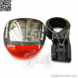 bicycle solar energy rechargeable red tail rear light