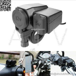 motorcycle 2 1a usb phone power socket charger