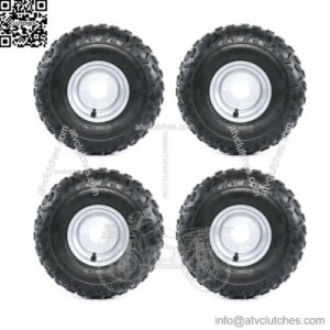 145 70 6 front rear tires with rims atv go kart