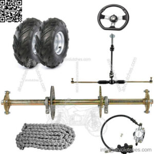 1040mm rear wheel axle rim tire axle kit for racing go kart