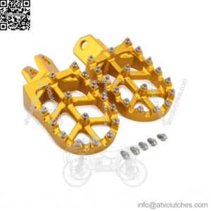 pair rear foot pegs alloy rubber foot pedals foot rest for motorcycle