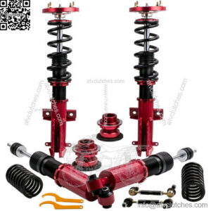 350mm coilover shock absorber red spring for utv quad
