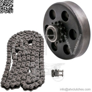 Engine 212cc Centrifugal Clutch 3/4" Bore 12 Tooth+ 35 Chain Kit For Go Kart