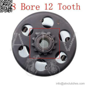 25mm bore 12t 35 chain go kart torque converter cvt clutch replacement