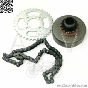 1600 25 4mm clutch chain 41/420 black 60t sprocket go kart mini bike