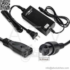42v 2a power adapter 3 prong inline connector battery charger for pocket mod sports mod and dirt quad