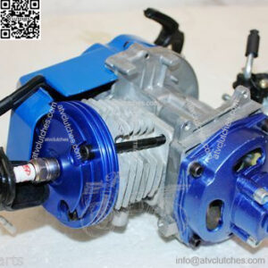 2 stroke racing parts blue 49cc engine for pocket bike
