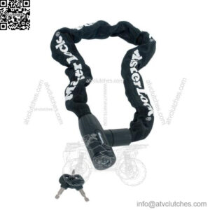 motorcycle motorbike chain lock polyester sleeve hardened steel pad lock 90cm
