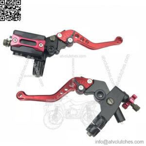 brake and clutch lever set hydraulic snap fold back 110cc 200cc pit bike motorcycle