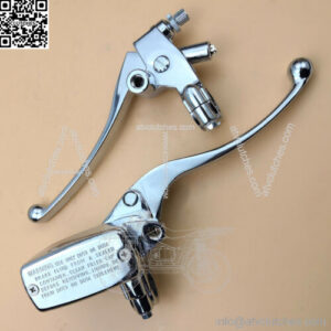 7/8 bore master cylinder reservoir alloy hydraulic brake clutch lever for motorcycle