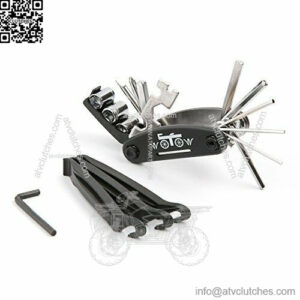 16 in 1 multi function bike bicycle cycling mechanic repair tool kit with 3 pcs tire pry bars rods