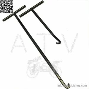 NEW 2-PCS EXHAUST SPRING PULLER SET UNIVERSAL 2 STROKE ATV UTV HANDLE HOOK TOOL