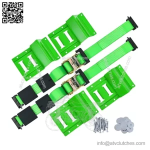 Heavy Duty Trailer Accessories Parts, E Track ATV UTV Wheel Chock Tie-Down Kit