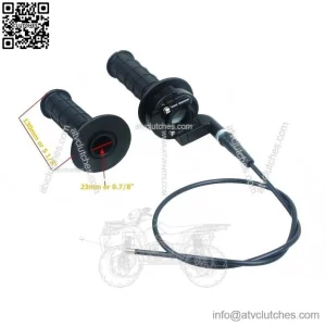Throttle Cable & Handlebar Grip Casting for Honda CRF70F 2004?C2012 (7/8" Bar)
